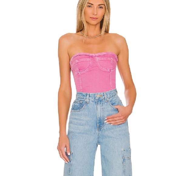 NWOT superdown Desa Crop Bustier Top Size: S - Picture 1 of 5